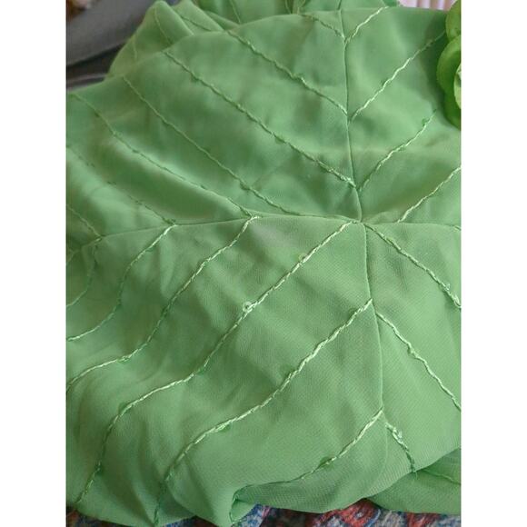 NWT Size 9 Nikki Mac green strapless asystemmical sequin women's dress #21 - Picture 5 of 5